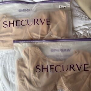 SHECURVE Women's Tan Bra - pack of 2